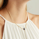 Virtue PETITE ROPE CHAIN MINI PEARL NECKLACE