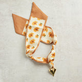 Virtue PUFF HEART ON SCARF NECKLACE Bronze Buttercup