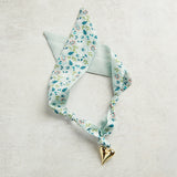 Virtue PUFF HEART ON SCARF NECKLACE Grow Inspiration