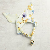 Virtue PUFF HEART ON SCARF NECKLACE Hope and Wish