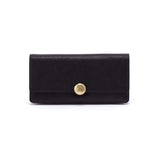 Hobo HUTTON LARGE WALLET SS26 Micrograin Leather Black