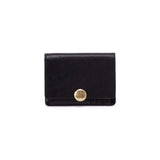 Hobo HUTTON SMALL WALLET SS26 Micrograin Leather Black