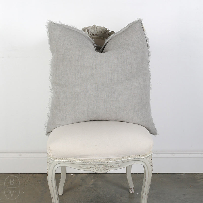 Indaba Trading LINA LINEN PILLOW Flint Gray 24x24