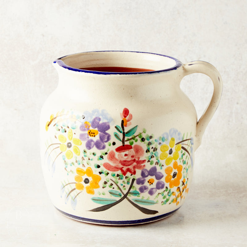 Creative Co-op TERRACOTTA PITCHER WITH FLOWERS