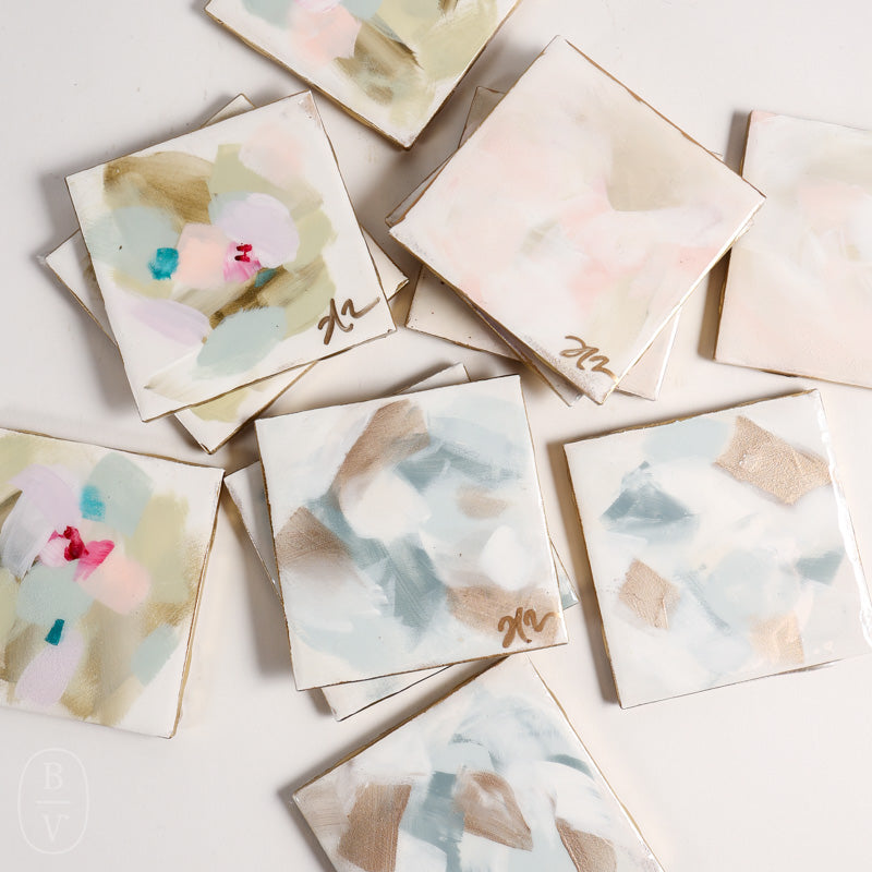 Haley Farris Fine Art ABSTRACT COASTER SET