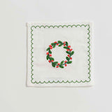 Pomegranate WREATH COCKTAIL NAPKIN SET OF 6