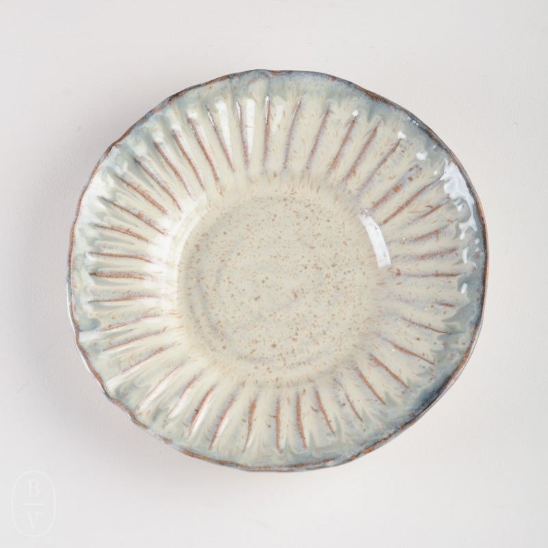 Etta B Pottery CRIMPED EDGE ROUND PLATTER