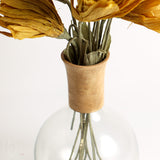 Creative Co-op GLASS MANGO WOOD DECANTER