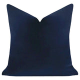 Laura Park Designs 22 x 22 SOLID VELVET THROW PILLOW Cobalt Blue