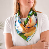 Mimi Miller Art DELTA MAGNOLIA SCARF 26 x 26