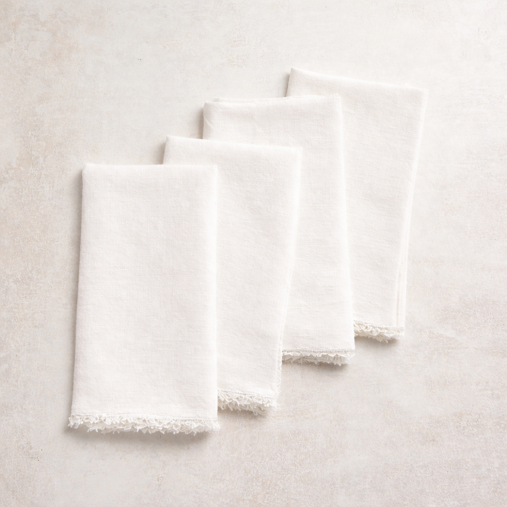 Saro Trading Co GRACIELLA NAPKIN Ivory