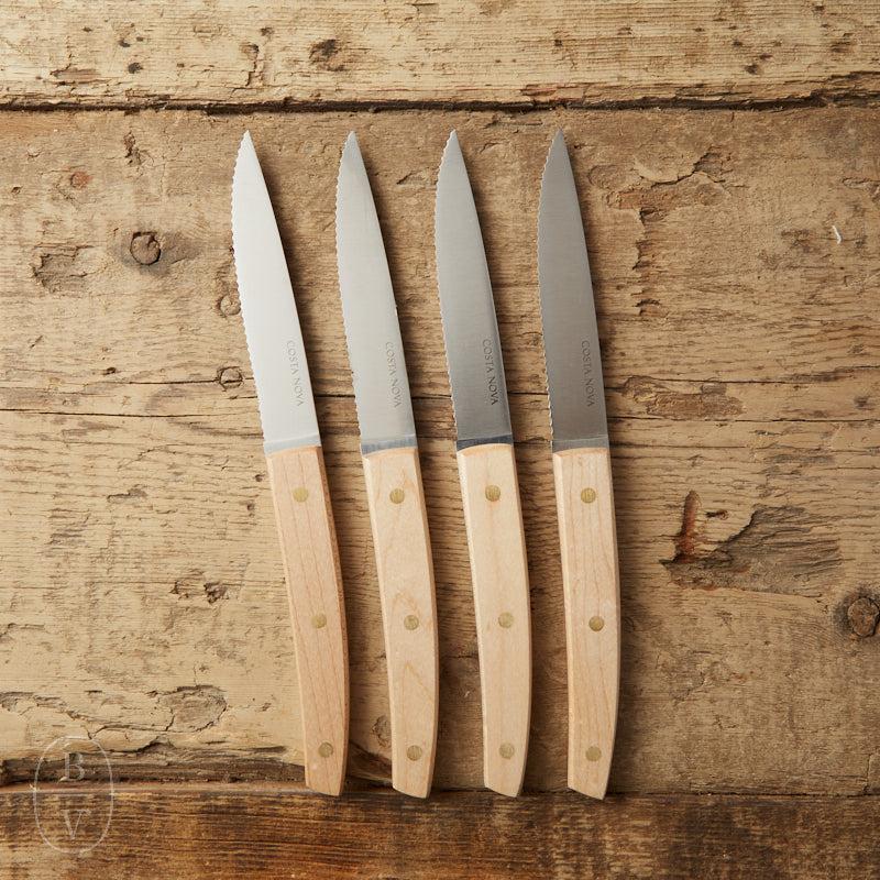 Casafina by Costa Nova MAPLE STEAK KNIVES SET 9in