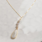 Ellen Hays Jewelry LONG DAINTY STONE DANGLE N1970G NECKLACE