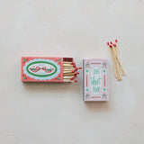 Creative Co-op HOLIDAY SAYING MATCHBOX