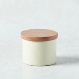 Creative Co-op STAINLESS STEEL PINCH POT Ivory