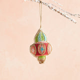 Creative Co-op GLASS BEAD COTTON ORNAMENT C