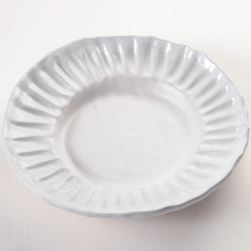 Etta B Pottery CRIMPED EDGE ROUND PLATTER