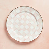 MacKenzie-Childs CHARGER PLATE Rosy Check