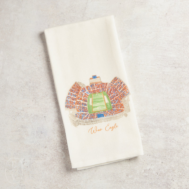 French Graffiti STADIUM DISHTOWEL Auburn