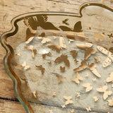 Annieglass BUTTERFLY CHIP AND DIP SERVER