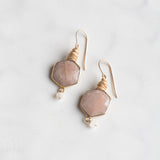 Ellen Hays Jewelry ROSE QUARTZ DROP E2285G EARRINGS