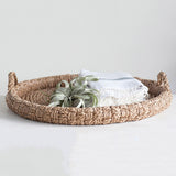 Creative Co-op ROUND DECORATIVE BRAIDED BANGKUAN TRAY