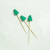 Mudpie HOLIDAY TOOTHPICK SET Tree