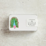 E Frances Paper LITTLE NOTES BOX Peacock