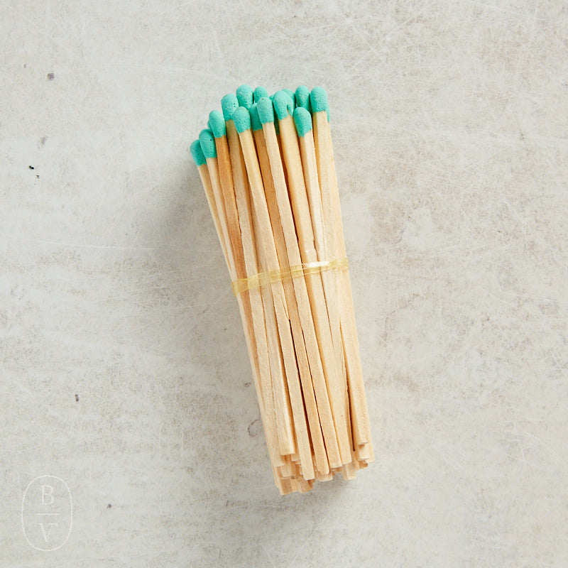 Creative Co-op BRIGHT MULTICOLOR SAFETY MATCHES Mint