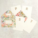 Rifle Paper Co GARDEN PARTY MONOGRAM NOTE CARDS