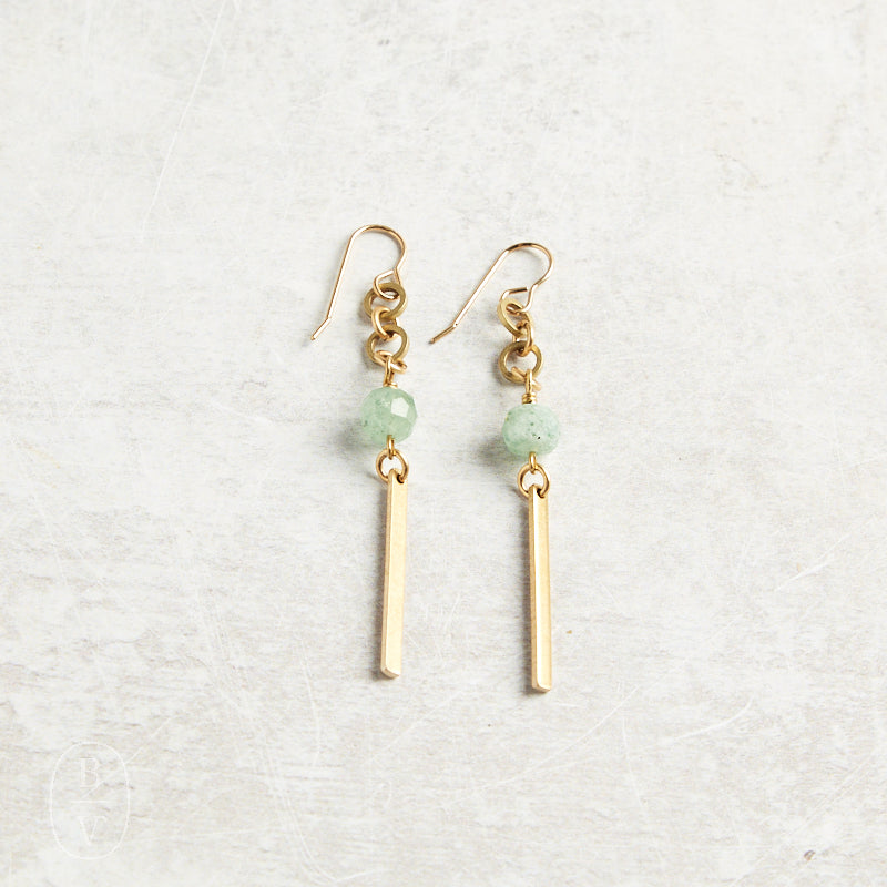 Darby Drake Jewelry and Design GEMSTONE AND BAR EARRINGS - ETS480