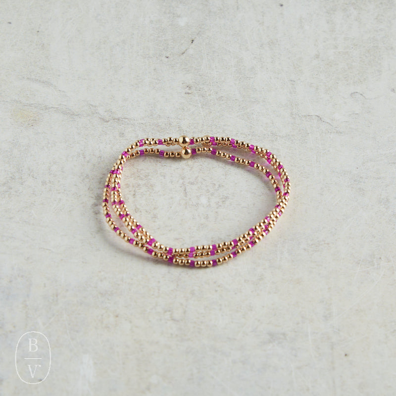 eNewton Design HOPE SINCERITY GOLD PATTERN BEAD BRACELET