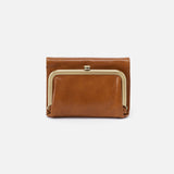Hobo ROBIN COMPACT WALLET Polished Leather Truffle