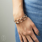 eNewton Design PEARL SINCERITY PATTERN BEAD BRACELET