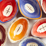 Etta B Pottery TAILGATE FOOTBALL BOWL