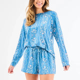 Mary Square ANNIE PAJAMA SET IVY LANE BLUE