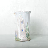 Dixie Pottery CHURCH DESIGN VASE NO 1