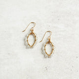 Darby Drake Jewelry and Design STONE-WRAPPED MARQUIS EARRINGS - ETS507