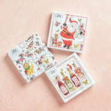 Boston International CHRISTMAS DOGS COCKTAIL NAPKIN