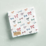 Creative Co-op PAPER NAPKINS WITH BOWS