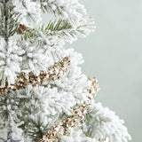 Creative Co-op SKINNY GLITTER BALL GARLAND Champagne 72