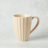 Creative Co-op STONEWARE FLUTED MUG Cream