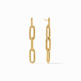 Julie Vos CHEVAL PAPERCLIP LINK EARRING Gold