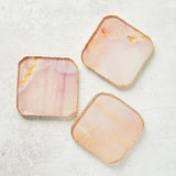 Zodax AGATE MARBLED GLASS COASTER