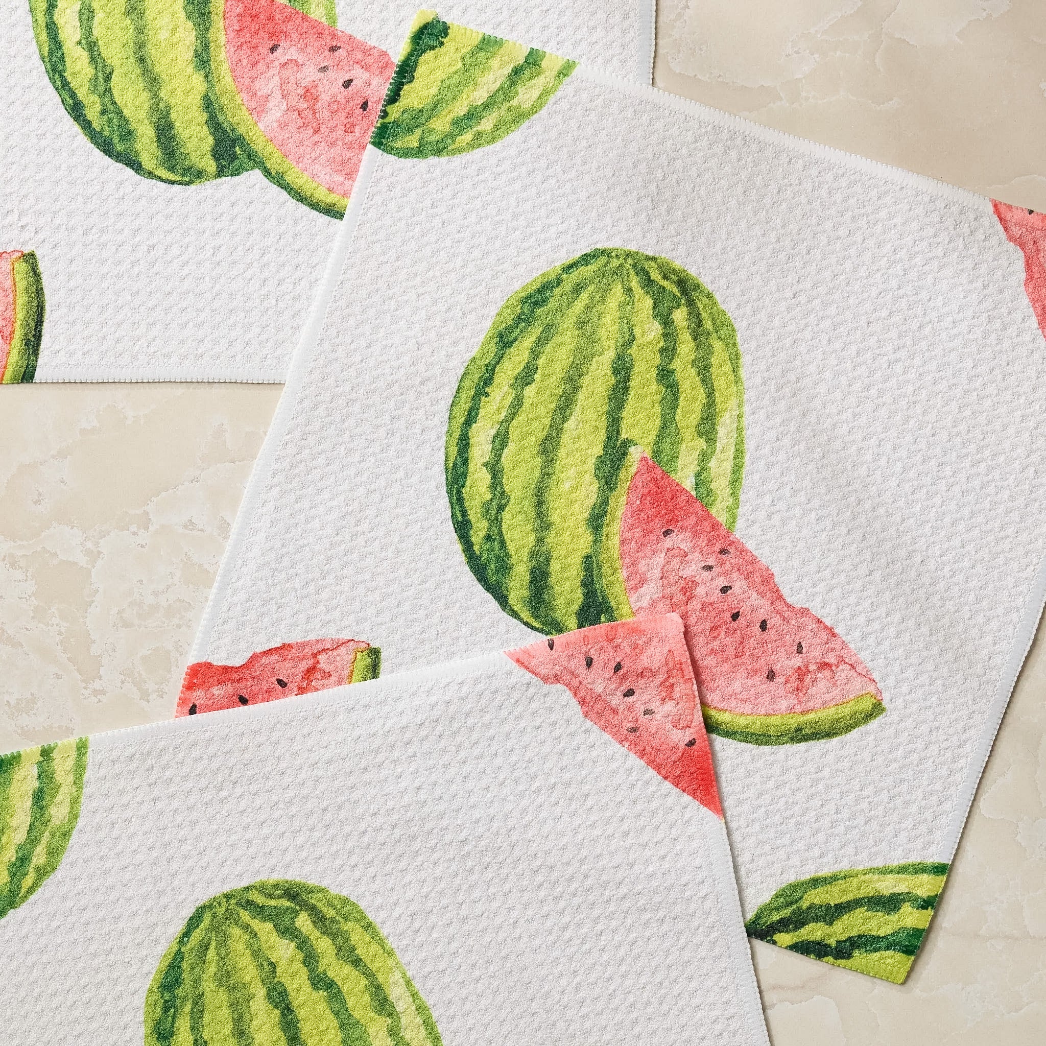 Geometry MELON MARKET DISHCLOTH SET OF 3