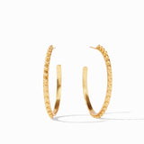 Julie Vos SOHO GOLD HOOP EARRINGS Gold Large