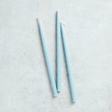 Creative Co-op THIN TAPER CANDLES BOX OF 24 Light Blue .5 x 10