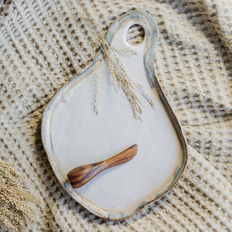 Etta B Pottery CHEESE BOARD Magnolia