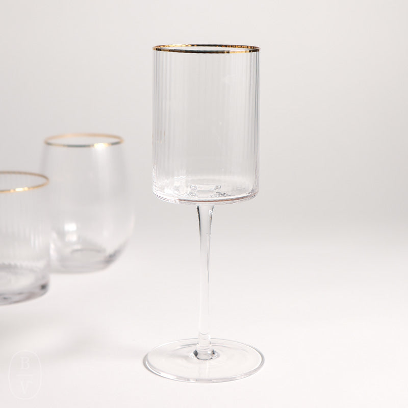 Optic White Wine Glass By Zodax – Bella Vita Gifts & Interiors