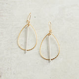 Virtue PETITE DOUBLE BALE HOOP SPIKE EARRINGS Gold_Silver